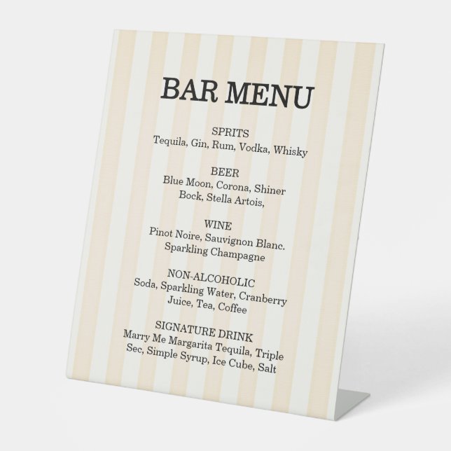 La Dolce Vita Wedding Pedestal Sign Sockelschild (Vorderseite)