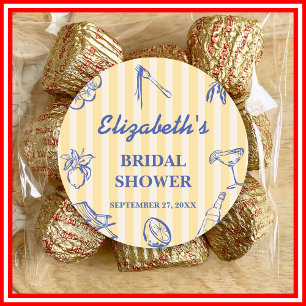 La Dolce Vita Zitronen Italienische Brautparty Runder Aufkleber