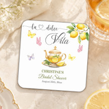 La Dolce Vita Zitronen Teekanne Brautparty