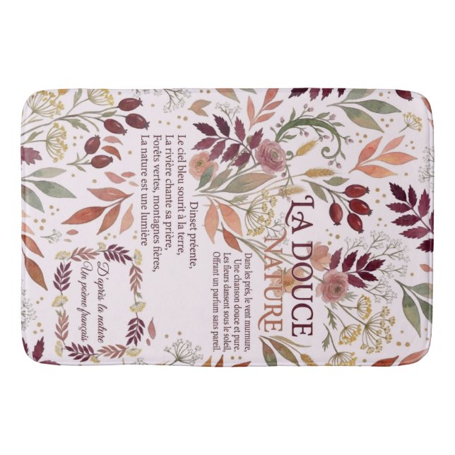 La Douce Nature Sherpa-Decke Badematte (Vorderseite)