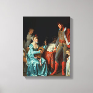La Duchesse Abrantes und le General Junot Leinwanddruck