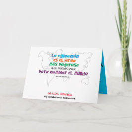 La educación cambia el mundo. 1º dame nombres. karte