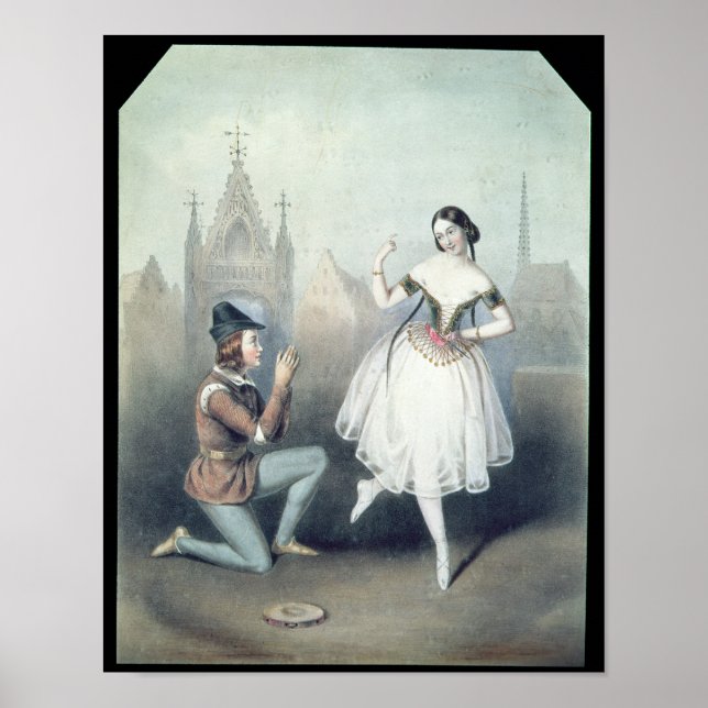 La Esmeralda': Carlotta Grisi & Jules Perrot Poster (Vorne)