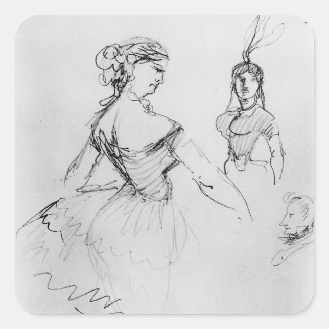 La Fanfarlo Quadratischer Aufkleber (Vorderseite)