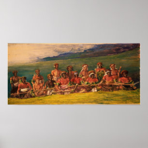 La Farge - Chefs und Künstler im Fidschi-Krieg Poster
