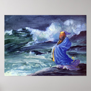 La Farge - Ein Rishi, der einen Sturm japanischer. Poster