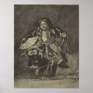 La Farge - Noh-Tänzer Poster