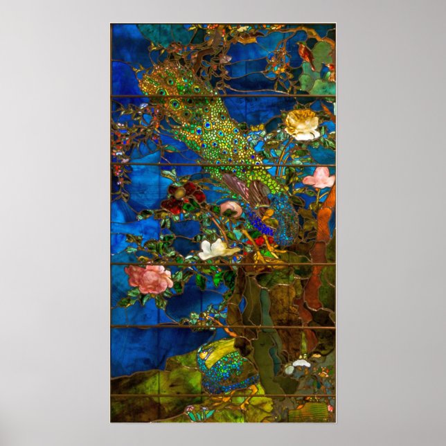 La Farge - Peacocks Poster (Vorne)