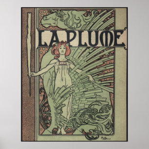 La-Feder 1898 durch Alfons Mucha Poster