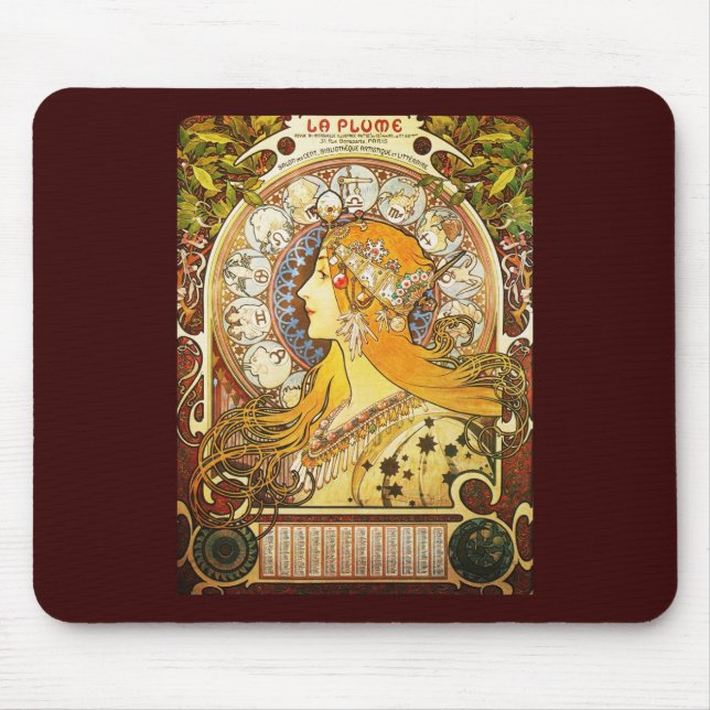 La-Feder Alphonse Mucha Mousepad (Vorne)