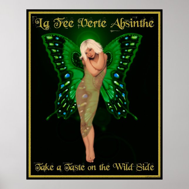La Fee Verte Absinthe Poster (Vorne)