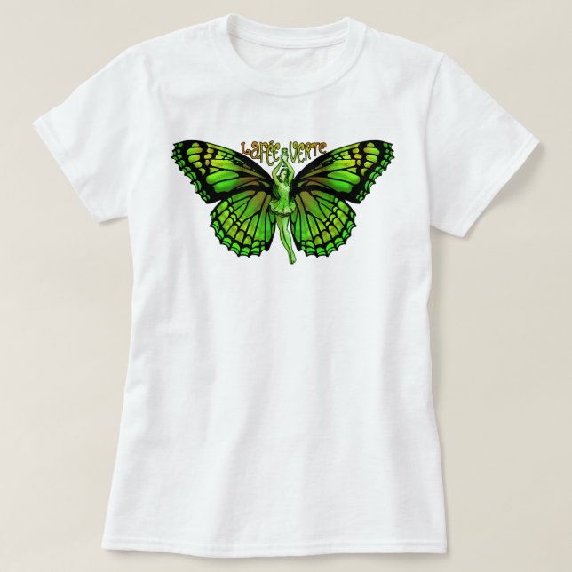 La Fee Verte mit Flügelspreize T-Shirt (Design vorne)
