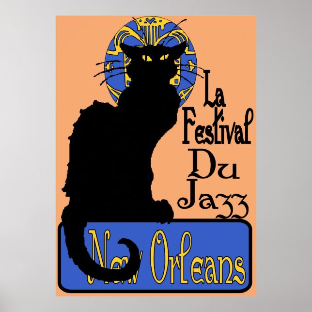 La Festival Du Jazz, Chat Noir Poster (Vorne)
