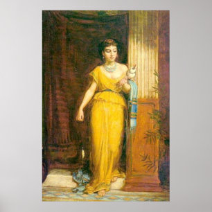 La Fileuse, von John William Waterhouse, 1874 Poster