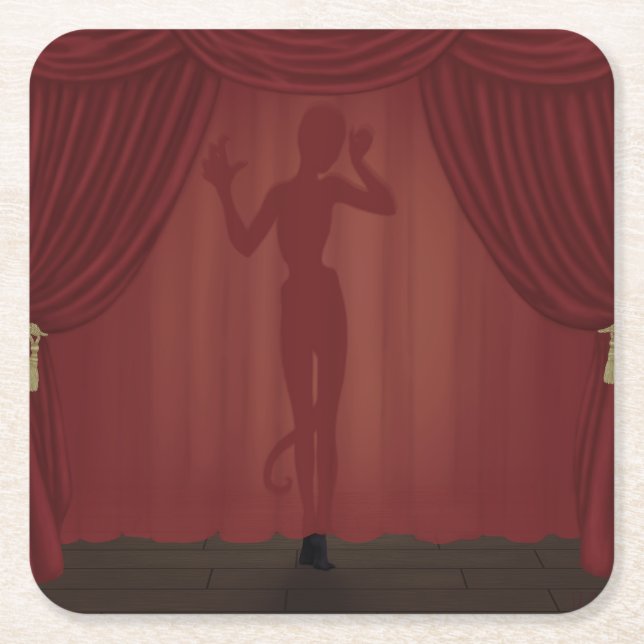 La Fin Absolue Rechteckiger Pappuntersetzer (Vorderseite)