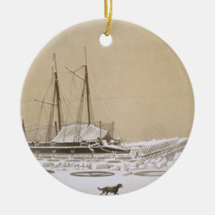 La Fleche bei Kil-Bouroun drang durch Eis, von Keramik Ornament