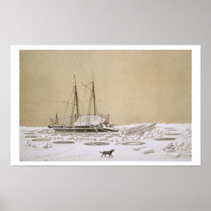 La Fleche in Kil-Bouroun von Eis überfallen, von ' Poster