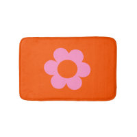 La Fleur 01 Retro Floral Orange Pink Preppy Blume
