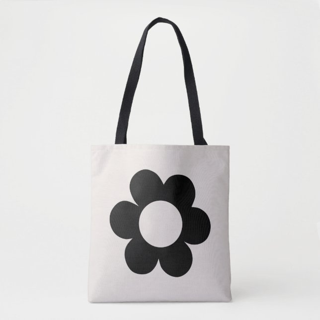 La Fleur 03 Retro Schwarz-Weiß-Blume (Vorderseite)