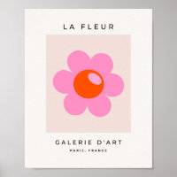 La Fleur 05 Abstrakte Blume Rosa und orange Blüte