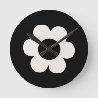 La Fleur 06 Retro Schwarz-Weiß-Blume