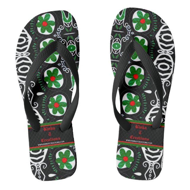 La Flor Verde Flip Flops (Fußbett)
