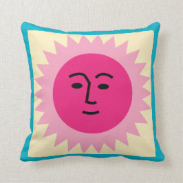 La Fonda Sun gelbes Rosa Kissen