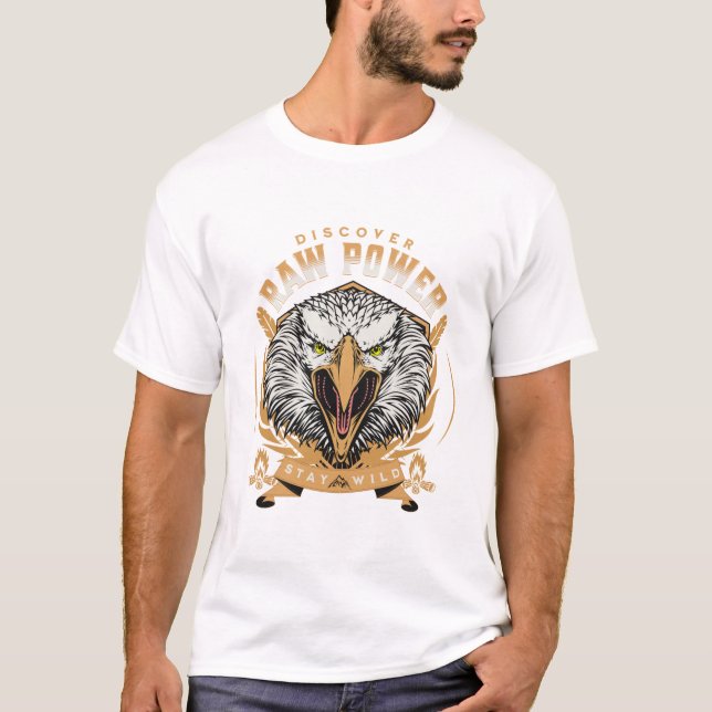 La Force Brute Citation Inspiration Message Phrase T-Shirt (Vorderseite)