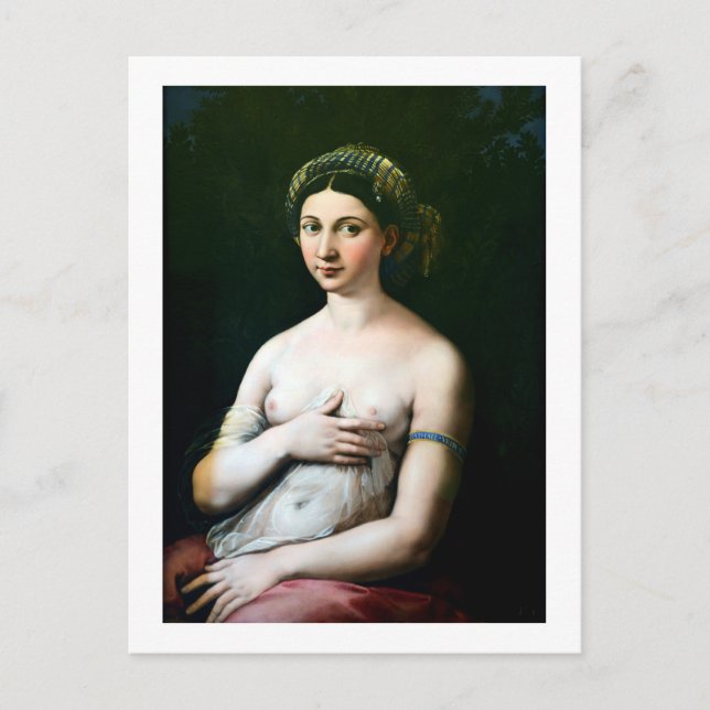La Fornarina, Raphael Postkarte (Vorderseite)