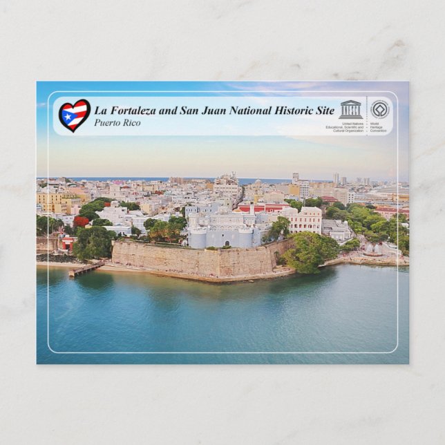 La Fortaleza und San Juan National Historic Site Postkarte (Vorderseite)