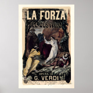 La forza del destino 1870 POSTERDRUCK A5-A1 Poster