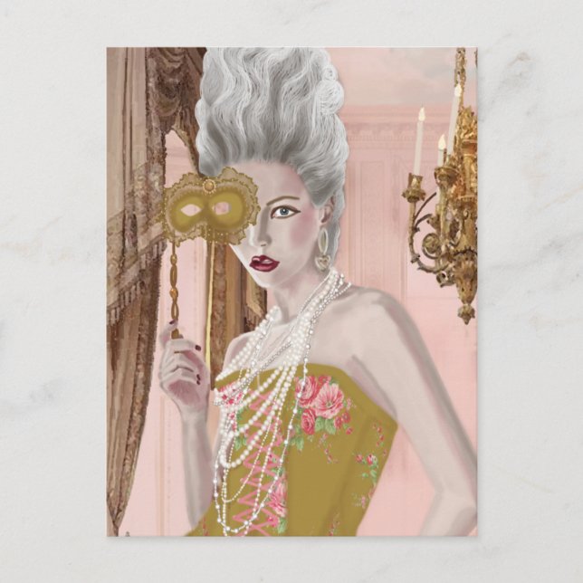 La FRAGE c'est voulez-vous postcard Postkarte (Vorderseite)