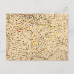 La France apres la mort de Clothaire 1er Postkarte