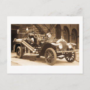 La France Feuerwehrfahrzeug 1924 Postkarte
