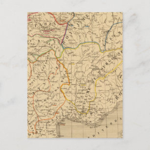 La France sous les enfans de Clovis Postkarte
