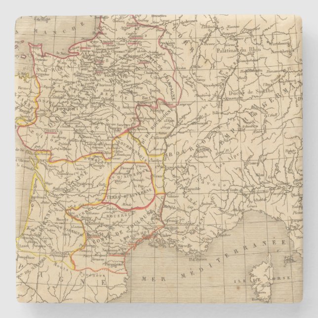 La Frankreich 1180 1223 Steinuntersetzer (Vorderseite)