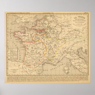 La-Frankreich apres La mort de Clothaire 1er Poster