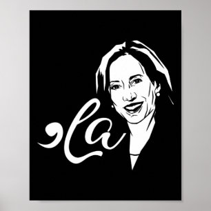 La Funny Kamala Harris Poster