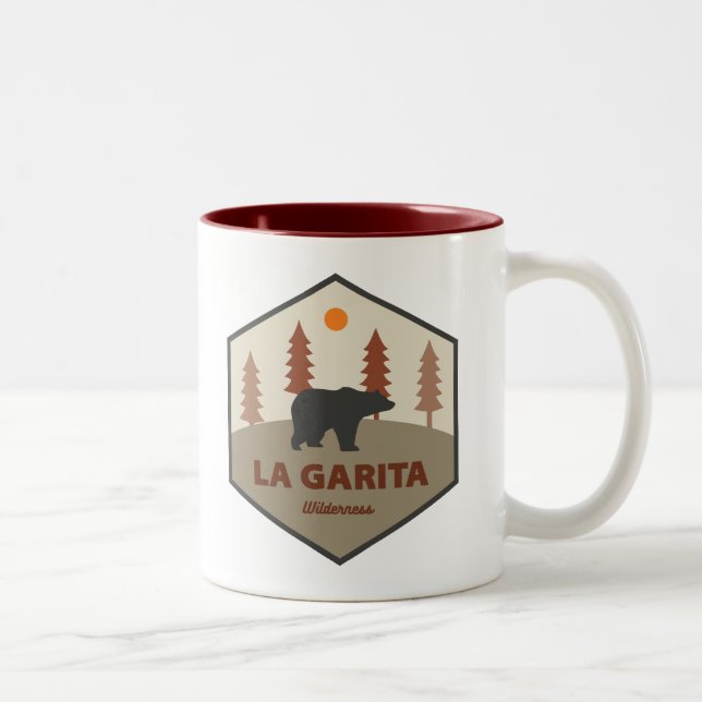 La Garita Wilderness Colorado Bear Zweifarbige Tasse (Rechts)