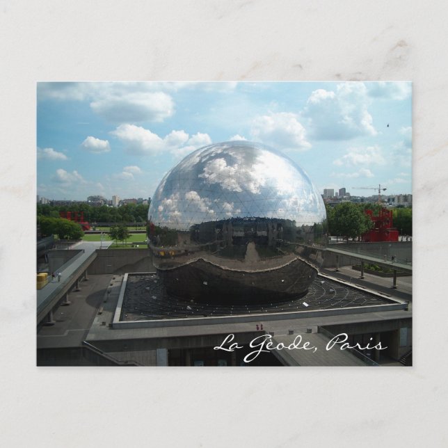 La Gèode, Paris Postkarte (Vorderseite)
