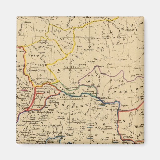 La Germanie a la fin du 5e siecle Magnet (Vorne)