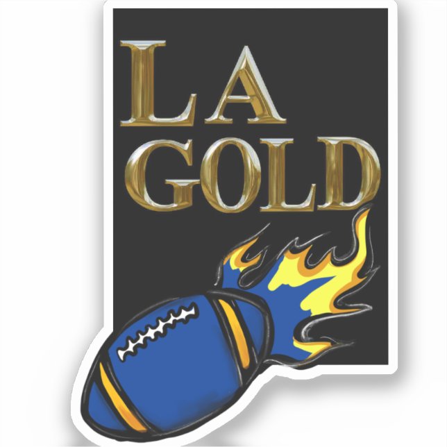 LA GOLD AUFKLEBER (Vorderseite)