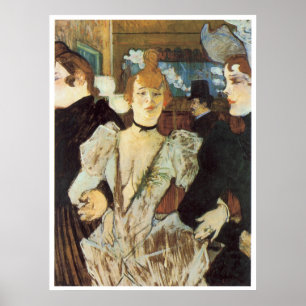 La Goulue Ankunft auf der Rouge 1892 Poster