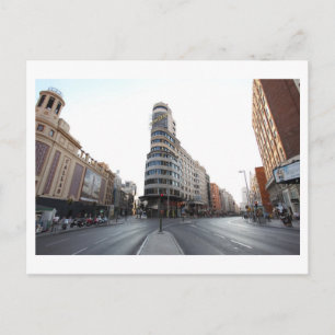 la gran via de madrid postkarte