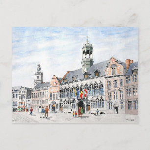 La Grand Place, Mons, Belgien Postkarte