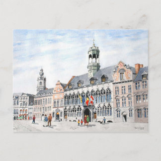 La Grand Place, Mons, Belgien Postkarte