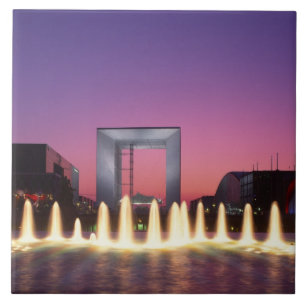 La Grande Arche, La Defense, Paris, Frankreich Fliese