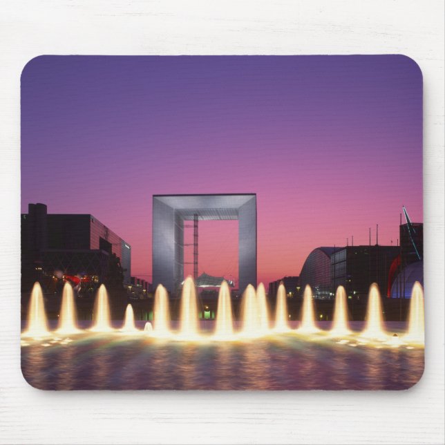 La Grande Arche, La Defense, Paris, Frankreich Mousepad (Vorne)