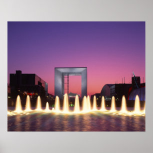 La Grande Arche, La Defense, Paris, Frankreich Poster