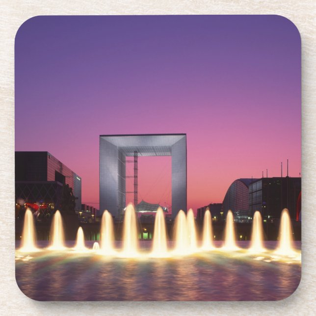 La Grande Arche, La Defense, Paris, Frankreich Untersetzer (Vorderseite)